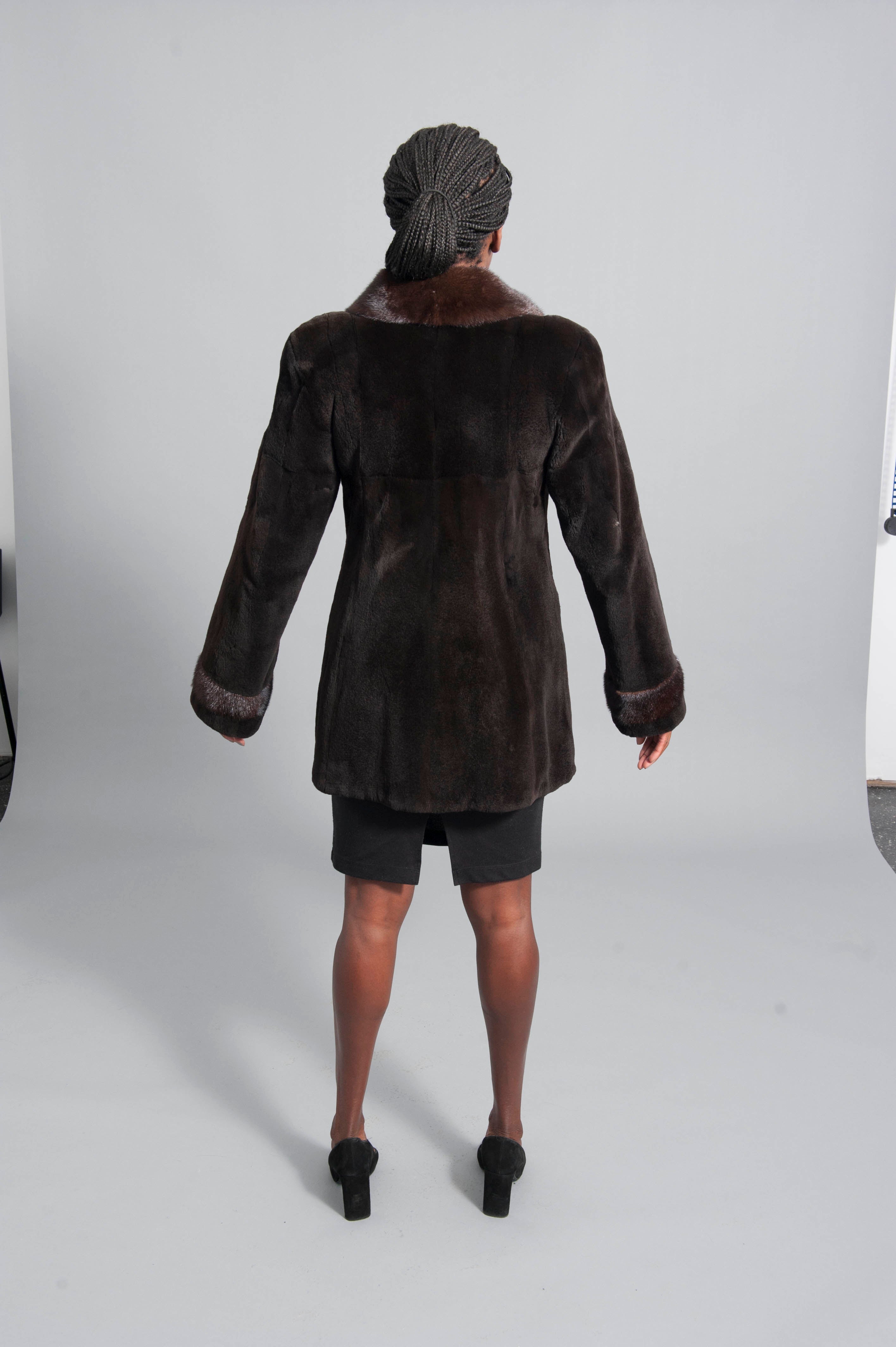 Mens sheared mink coat hotsell