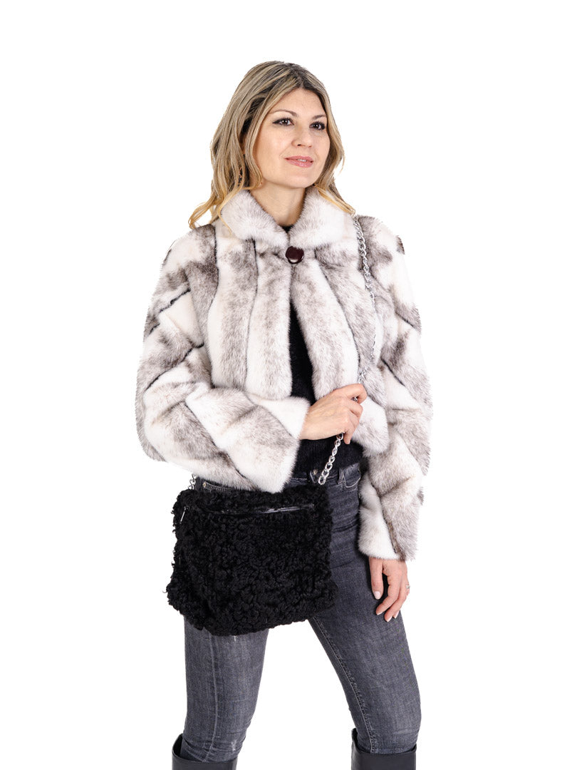 Fox Fur Handbag Black Real Shoulder Bag Women Elegant Modern Fluffy Tote  Purse | eBay