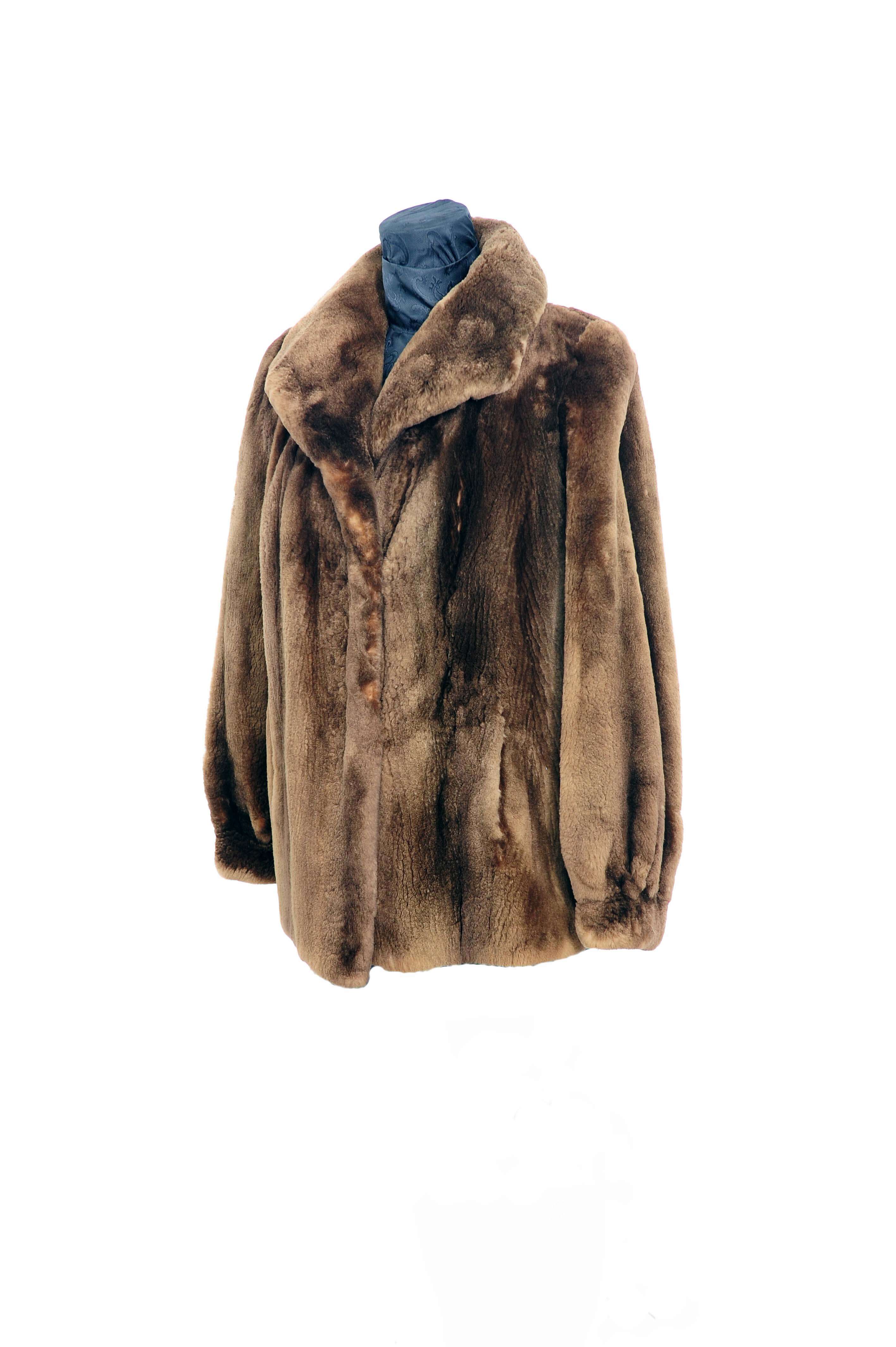 Sheared beaver sale coat